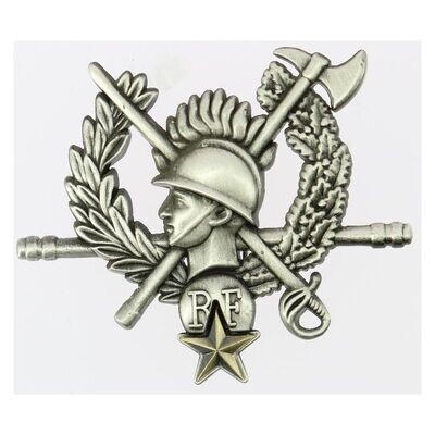 Insigne métal Chef de centre sapeurs-pompiers bronze