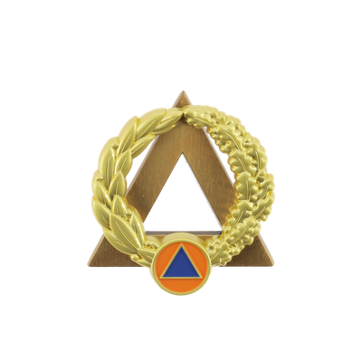 Insigne sécurité civile / sapeurs-pompiers moniteur secourisme OR Insigne sécurité civile / sapeurs-pompiers moniteur secourisme OR