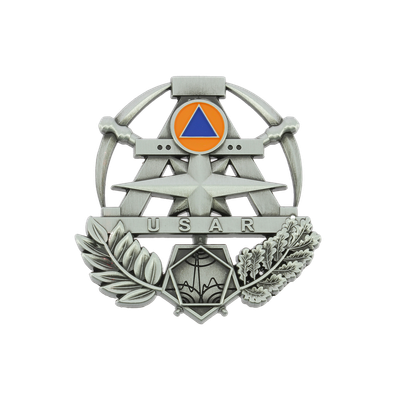 Insigne sécurité civile / sapeurs-pompiers USAR ARGENT Insigne sécurité civile / sapeurs-pompiers USAR ARGENT