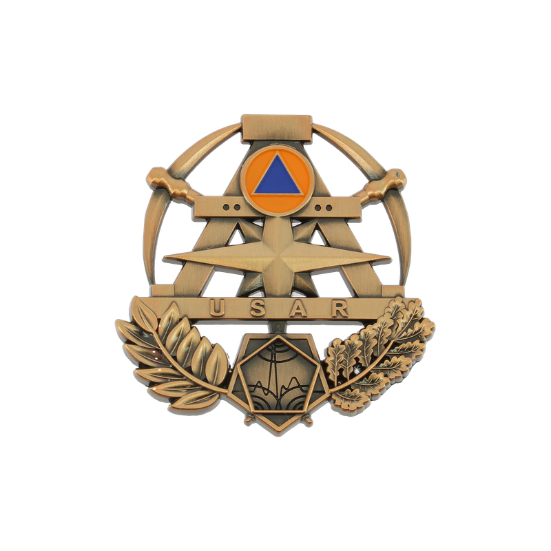 Insigne sécurité civile / sapeurs-pompiers  USAR BRONZE