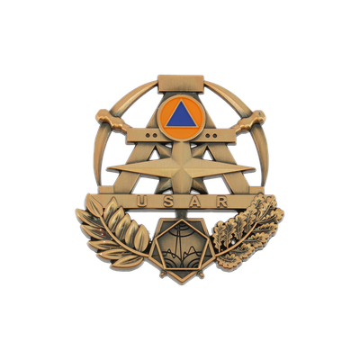 Insigne sécurité civile / sapeurs-pompiers USAR BRONZE Insigne sécurité civile / sapeurs-pompiers USAR BRONZE