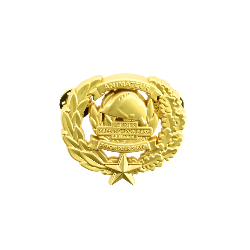 Insigne animateur JSP jeunes sapeurs-pompiers Echelon OR Insigne animateur JSP jeunes sapeurs-pompiers Echelon OR