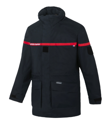 Parka / veste de pluie sapeurs-pompiers ALEX/RT label sécurité civile CODUPAL