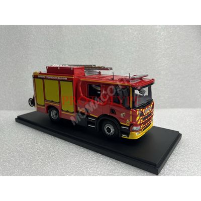 Véhicule miniature sapeurs-pompiers SCANIA P280 GIMAEX FPTSR SDIS 67 - SDIS du Bas-Rhin 1/43 ALERTE
