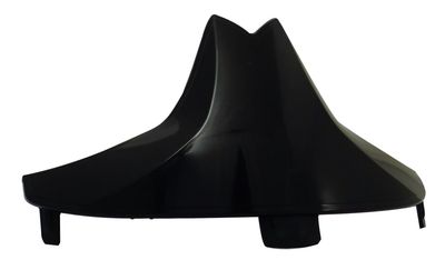 Plaque attribut noire lisse pour casque F1XF MSA Plaque attribut noire lisse pour casque F1XF MSA