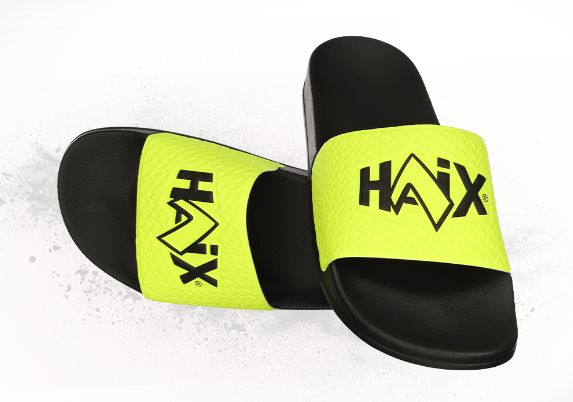 HAIXILETTE / claquette jaune et noir INTERSCHUTZ 2026 édition spéciale HAIX