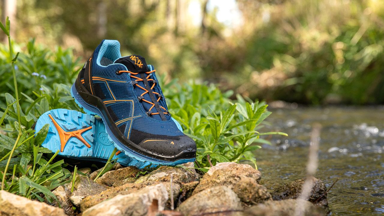 Chaussures outdoor Black Eagle Adventure 2.1 GTX low/navy-orange pointure 40 HAIX - DÉSTOCKAGE