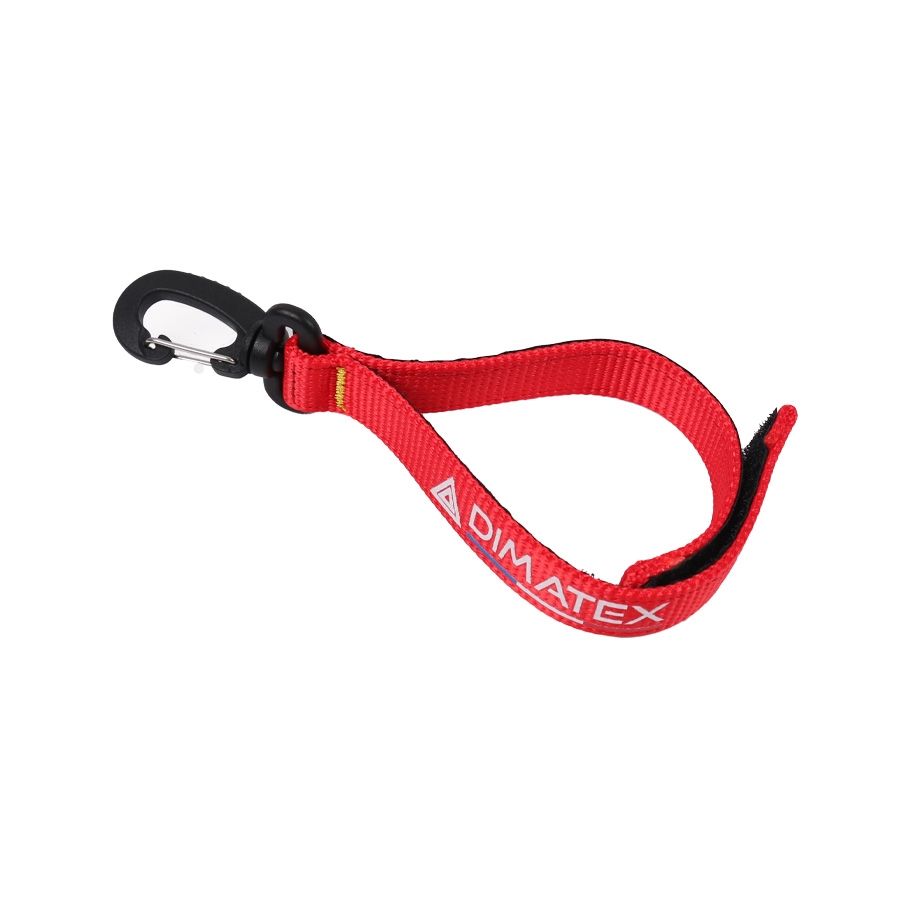 Porte gants rouge avec auto-agrippant capture DIMATEX