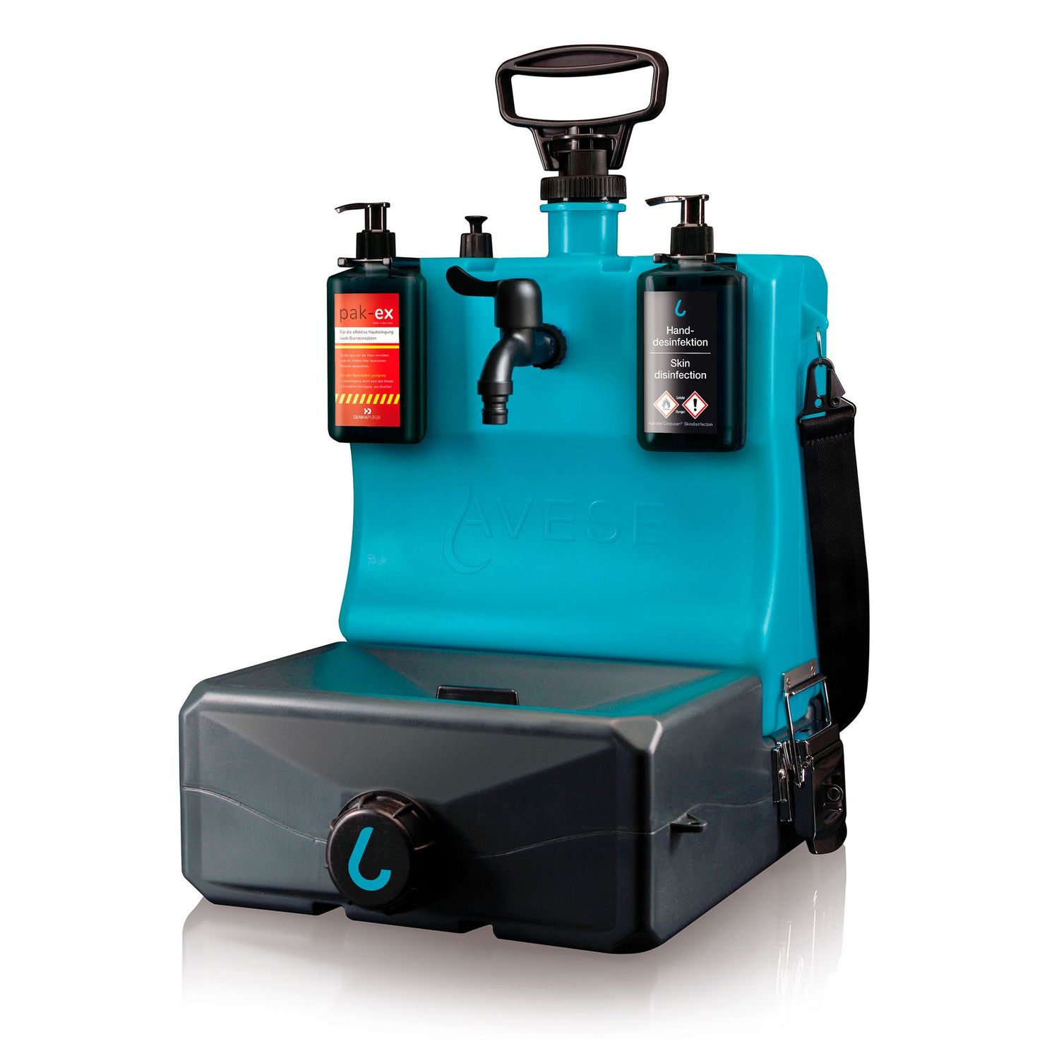 Station de décontamination portable pour Décontaminant cutané hygiène opérationnelle pour suie et HAP incendie sapeurs-pompiers PAK-EX DERMAPURGE Station de décontamination portable pour Décontaminant cutané hygiène opérationnelle pour suie et HAP incendie sapeurs-pompiers PAK-EX DERMAPURGE