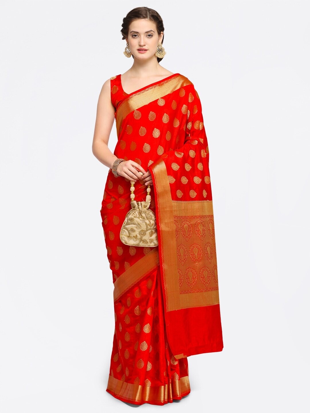 Red Silk Kanjeevaram Saree