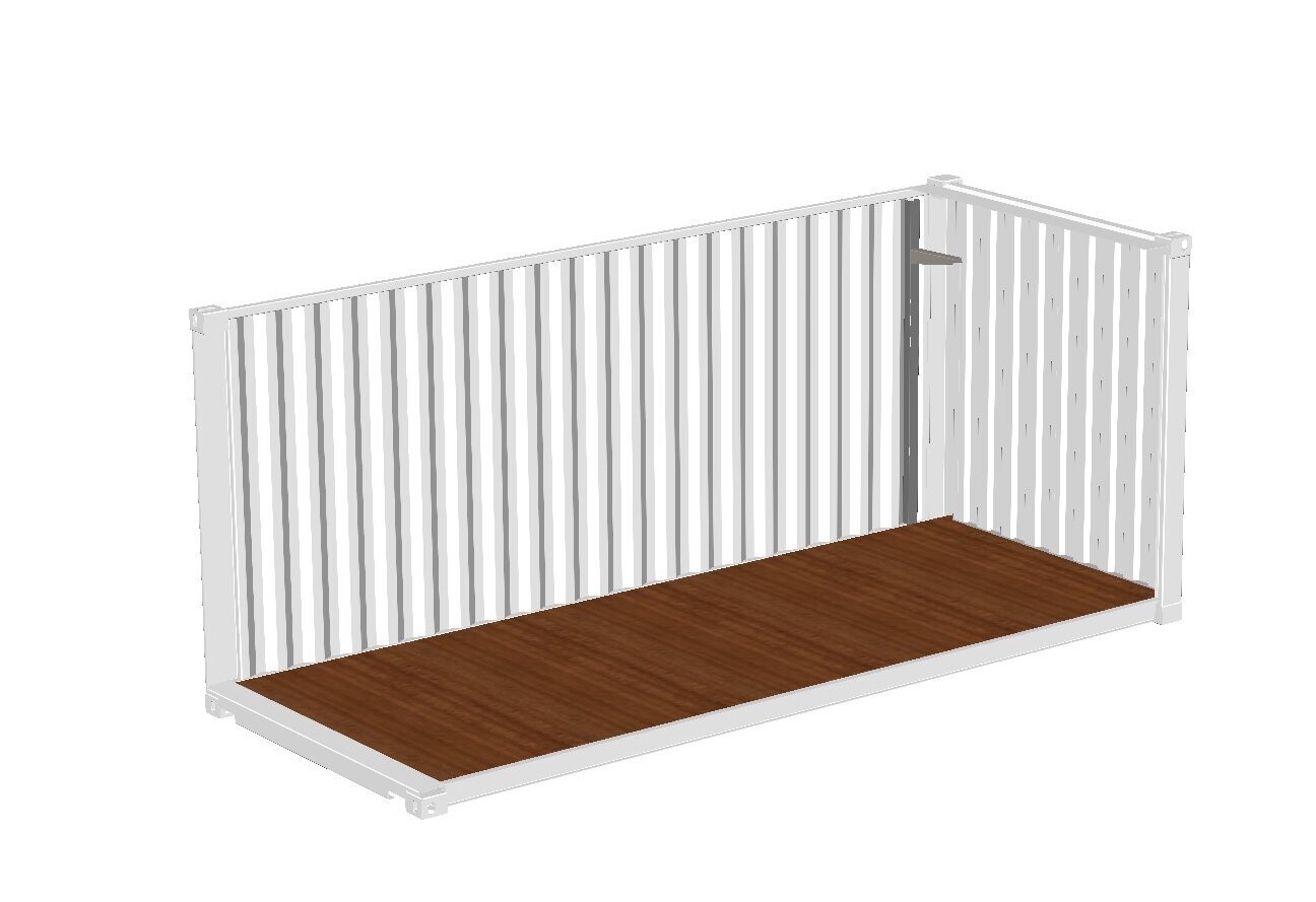 Build Your Own, Select Number of Lashing Points in Your Container: 5 Lashing Points, Select Number of Uprights: 1, Select Number of Levels: 1, Select Arm Depth: 450mm, Add Wooden Shelves?: No, I'll make my own.