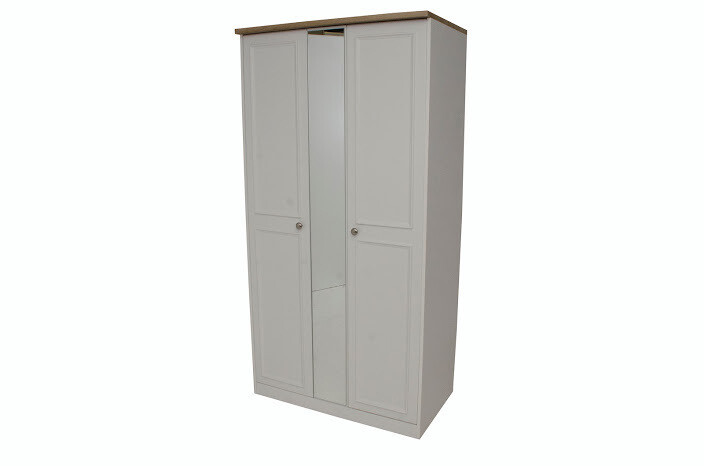 Heritage Grey 3ft Robe Centre Mirror