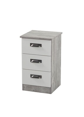 Vogue 3 Drawer Locker - Concrete | Light Grey