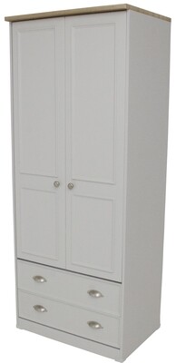 Heritage Grey 2&#39;6&quot; Two Drawer Robe