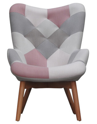 Willow Patchwork Chair - Blue | Pink Patchwork