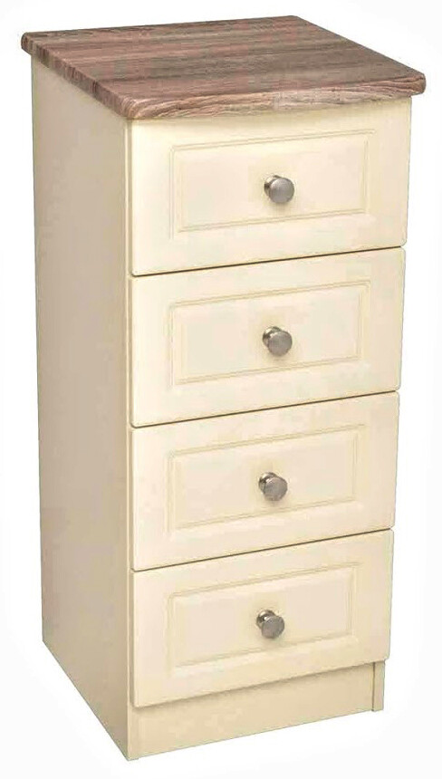 Milano Oak and Cream 4 Drawer Locker