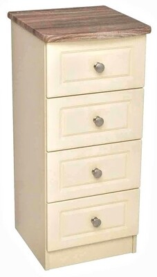 Milano Oak and Cream 4 Drawer Locker
