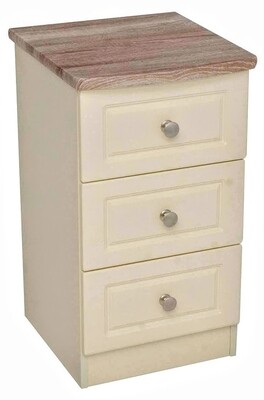 Milano Oak and Cream 3 Drawer Locker