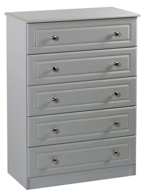 Grey Ash 5 Drawer Chest