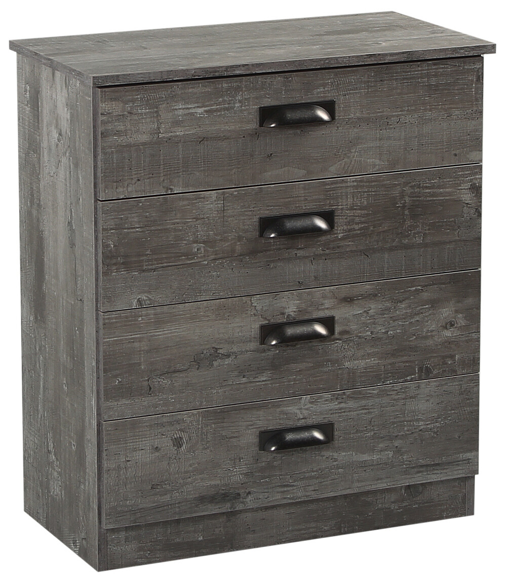 Vogue 4 Drawer Chest - Concrete | Light Grey