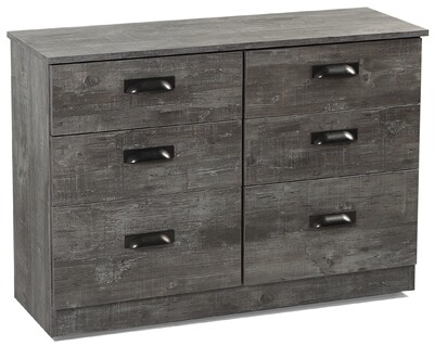Vogue 6 Drawer Midi Chest - Concrete | Light Grey