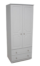 Grey Ash 2&#39;6&quot; Two Drawer Robe