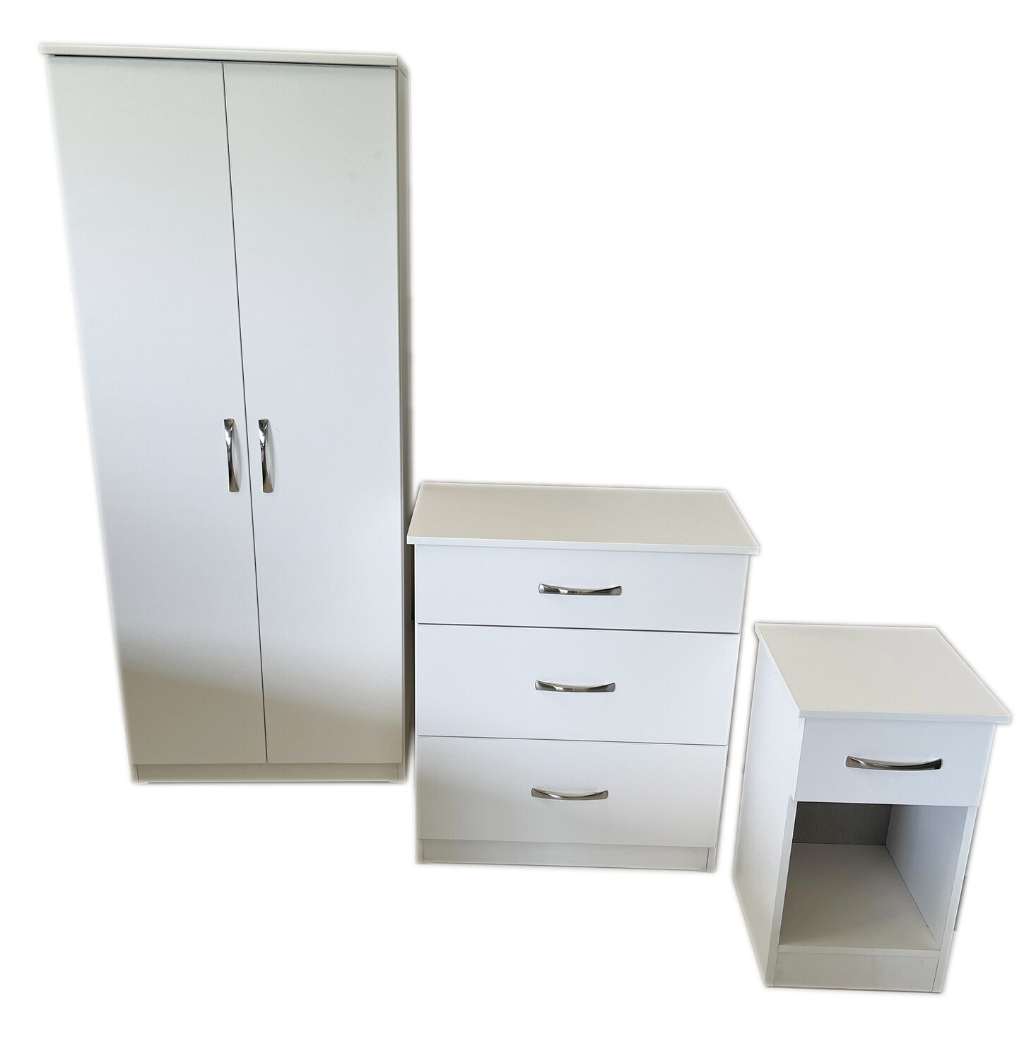 Contract Special - 1 Drawer Locker | 2ft 6 &#39;&#39; Plain Robe | 3 Drawer Deep Chest - Dark | Light