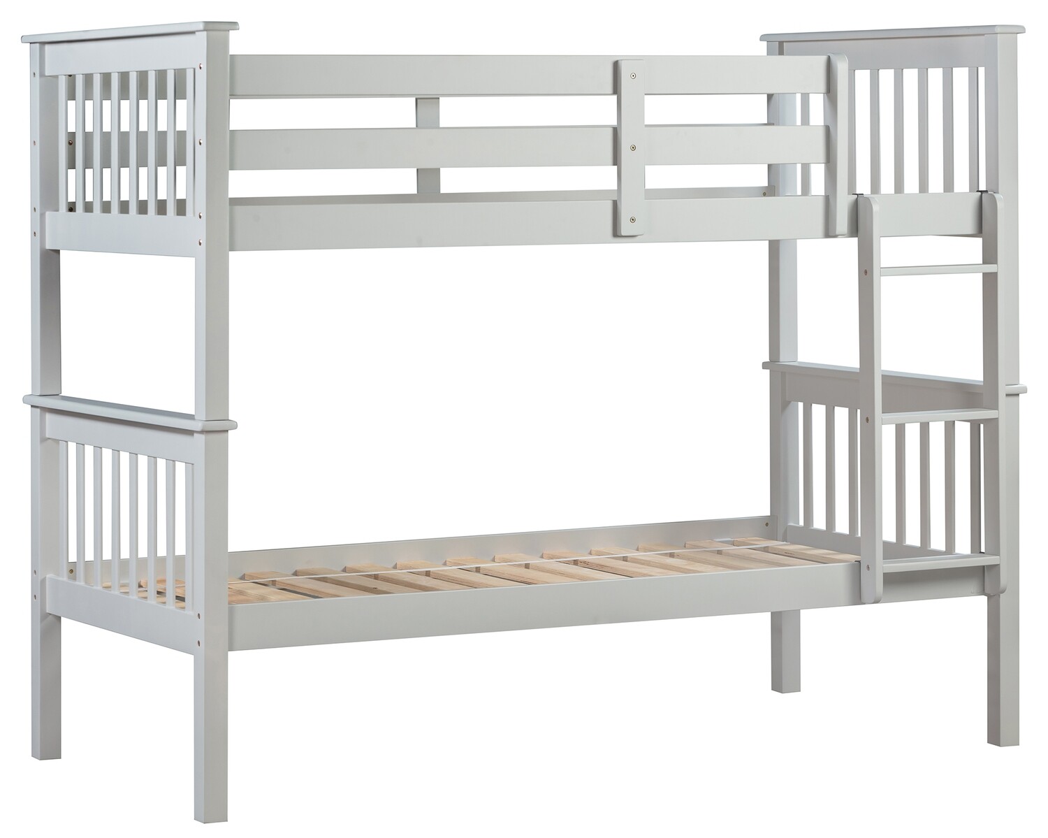 Ember Single Bunk Bed - Grey | White