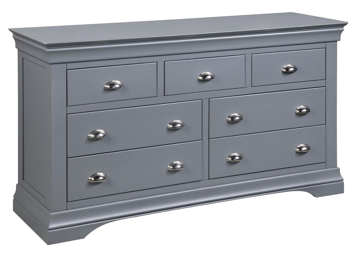 Daniella 3+4 Wide Chest - Dark Grey