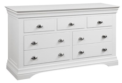 Bella 3+4 Wide Chest - White