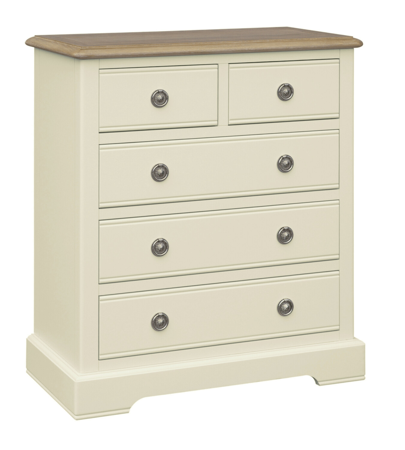 Meghan 3+2 Chest of Drawers - Cream Oak