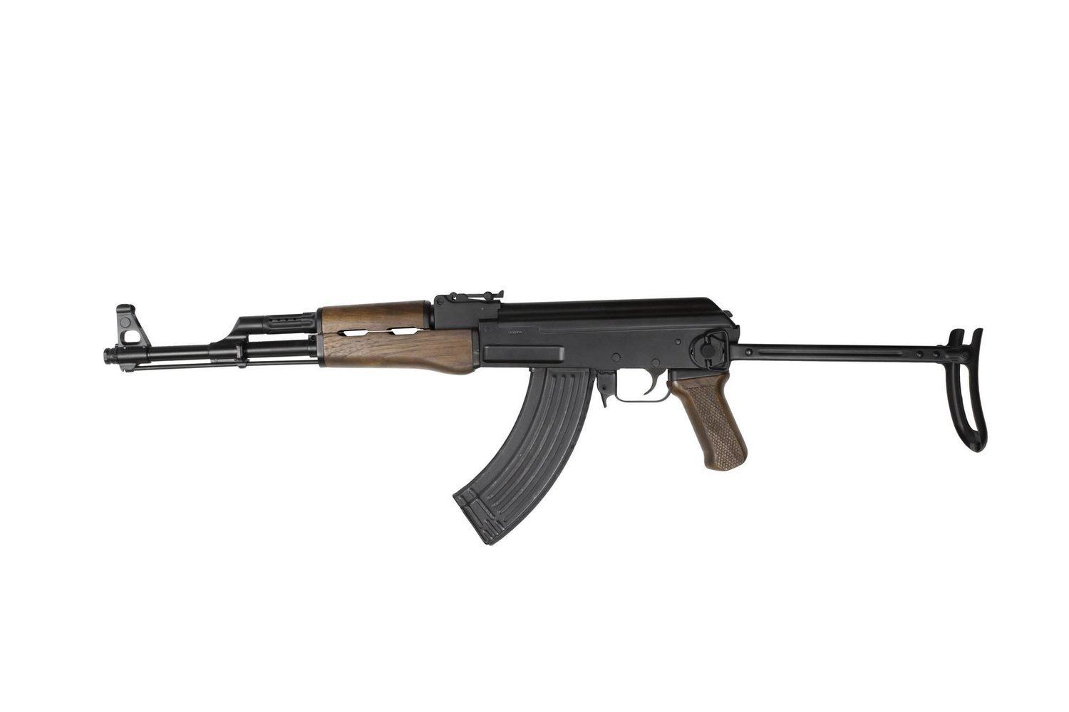 MLS99 Milled AK 47 Style Rifle 7.62 x 39 Walnut Underfold