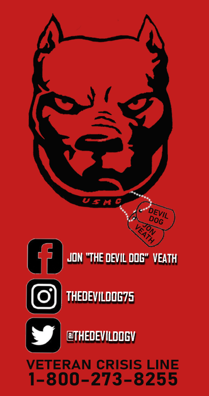 Jon &quot;The Devil Dog&quot; Veath Logo Sticker