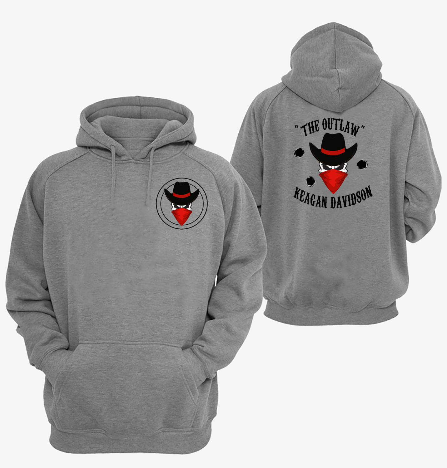 Keagan Davidson &quot;the Outlaw&quot; Fight Hoodie - PRE-ORDER