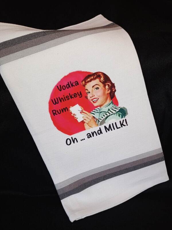 Vodka Whiskey Rum  Oh ... And Milk