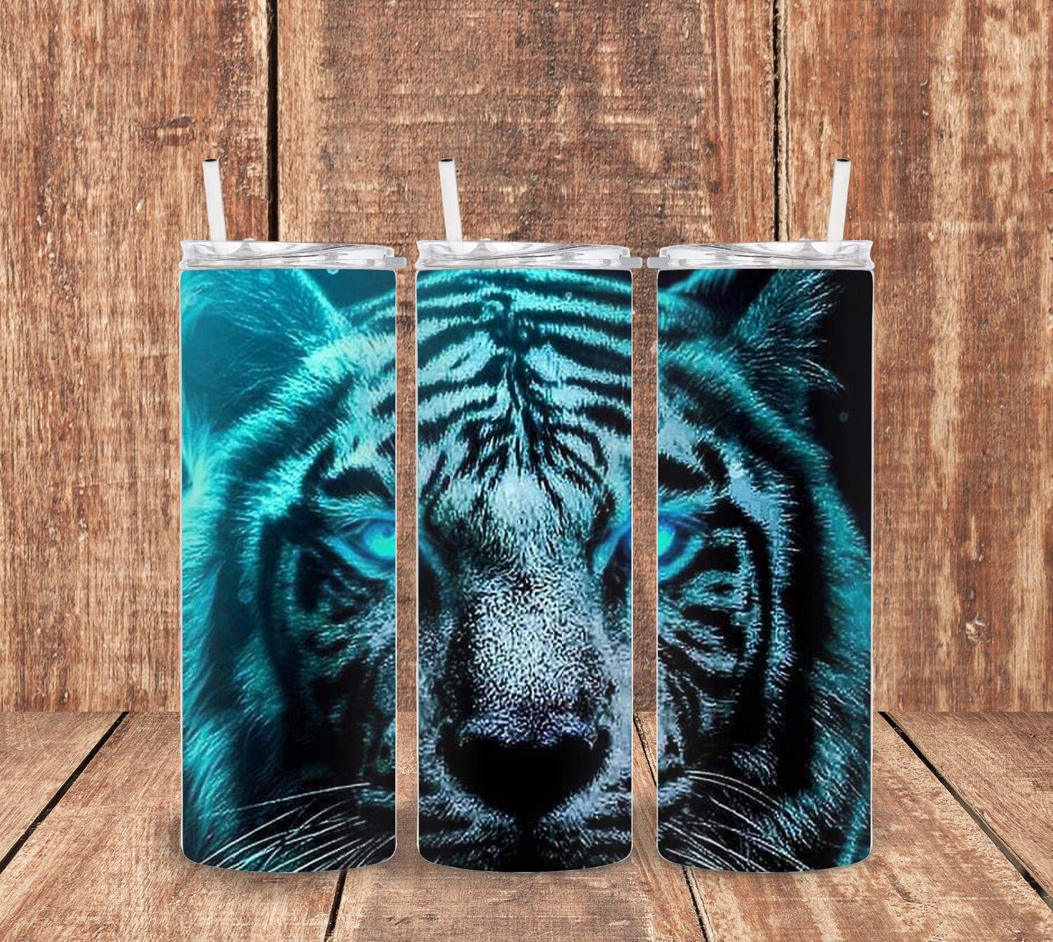 3 D Tiger Tumbler