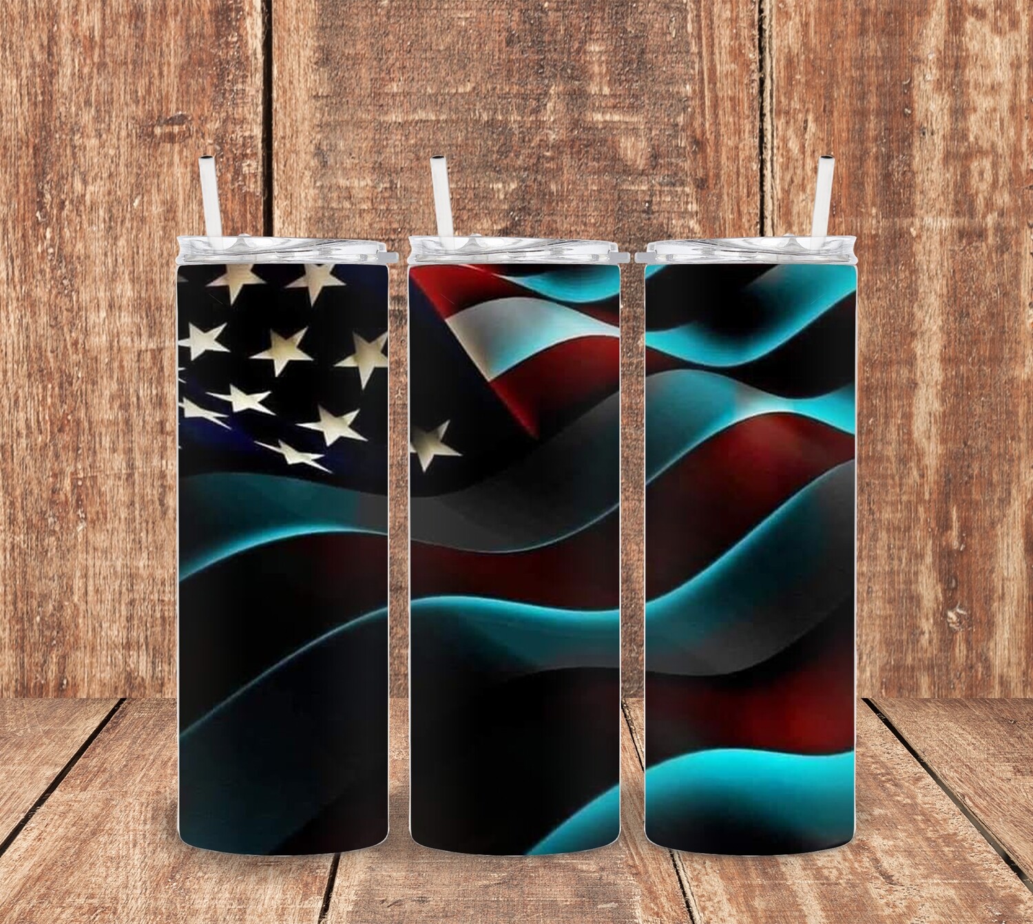USA Waving Flag Tumbler