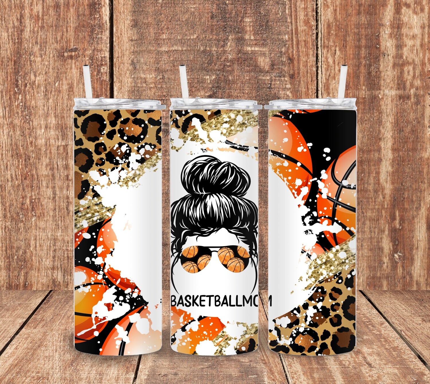 Basketball - Mom Bun  Tumbler