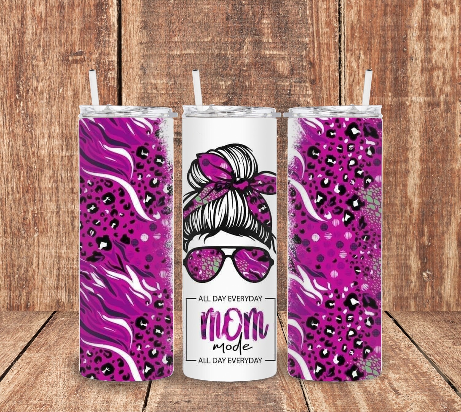 Mom Mode Purple Tumbler