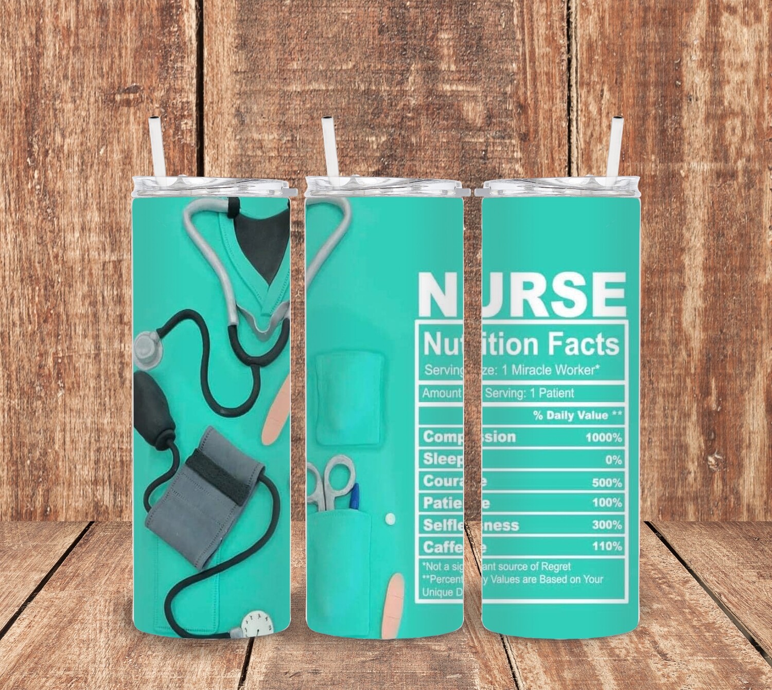 Teal Nurse Tumbler