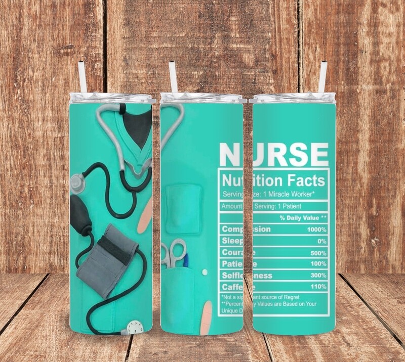 Teal Nurse Tumbler