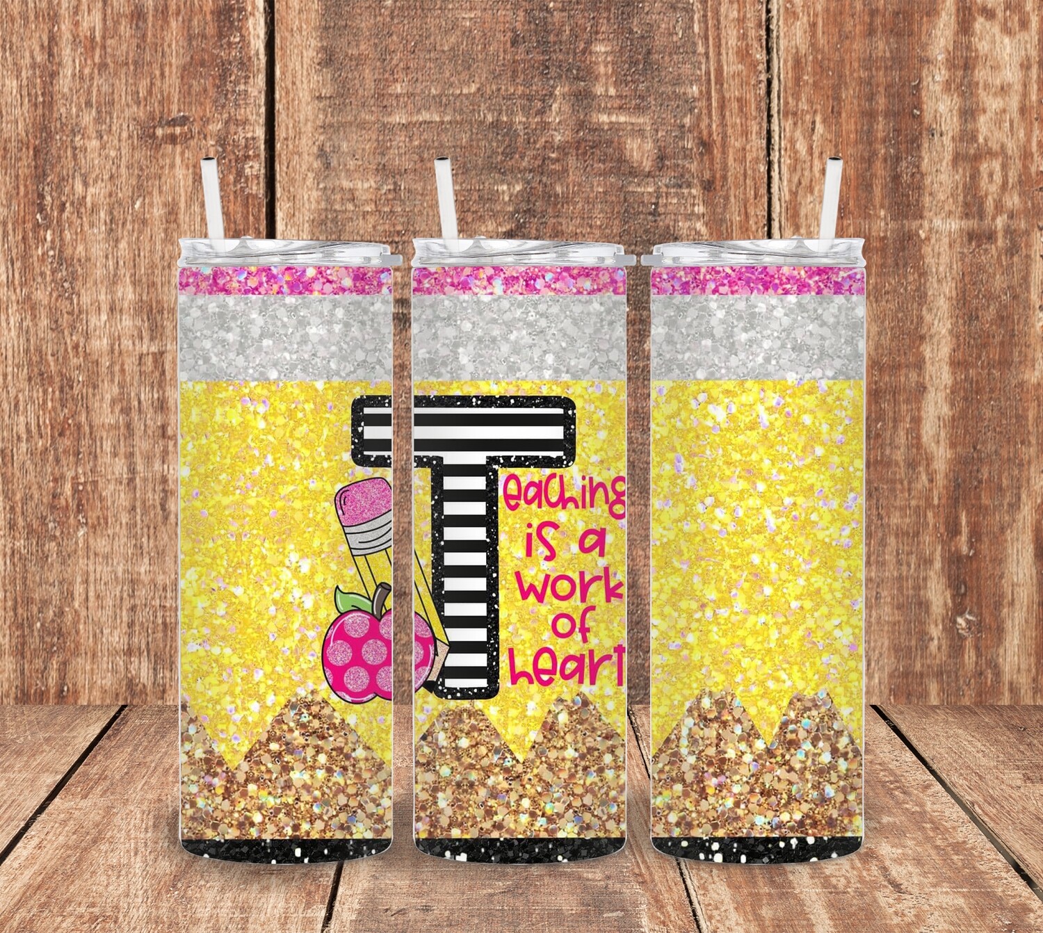 Teacher Pencil Tumbler