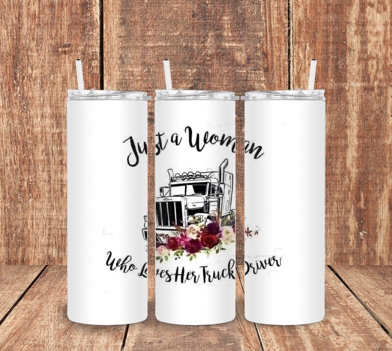 A Woman Who Loves Her Trucker Tumbler