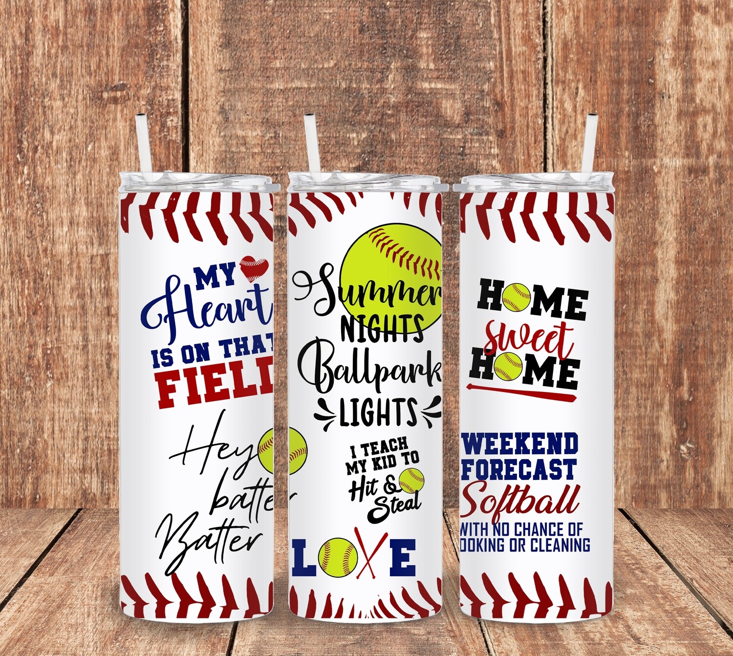 Softball Collage Tumbler