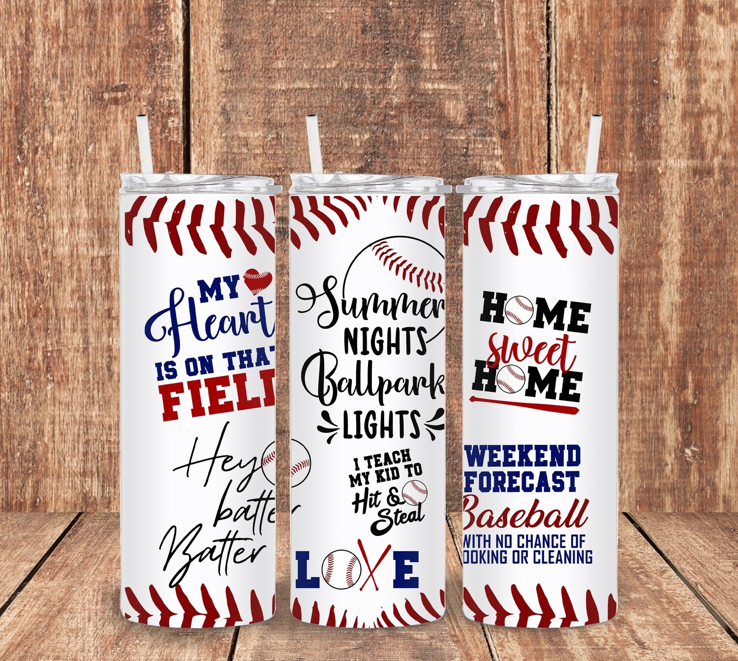 Baseball Collage Tumbler