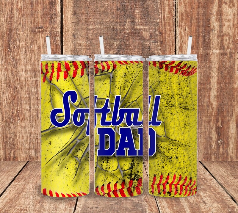 Softball Dad Tumbler