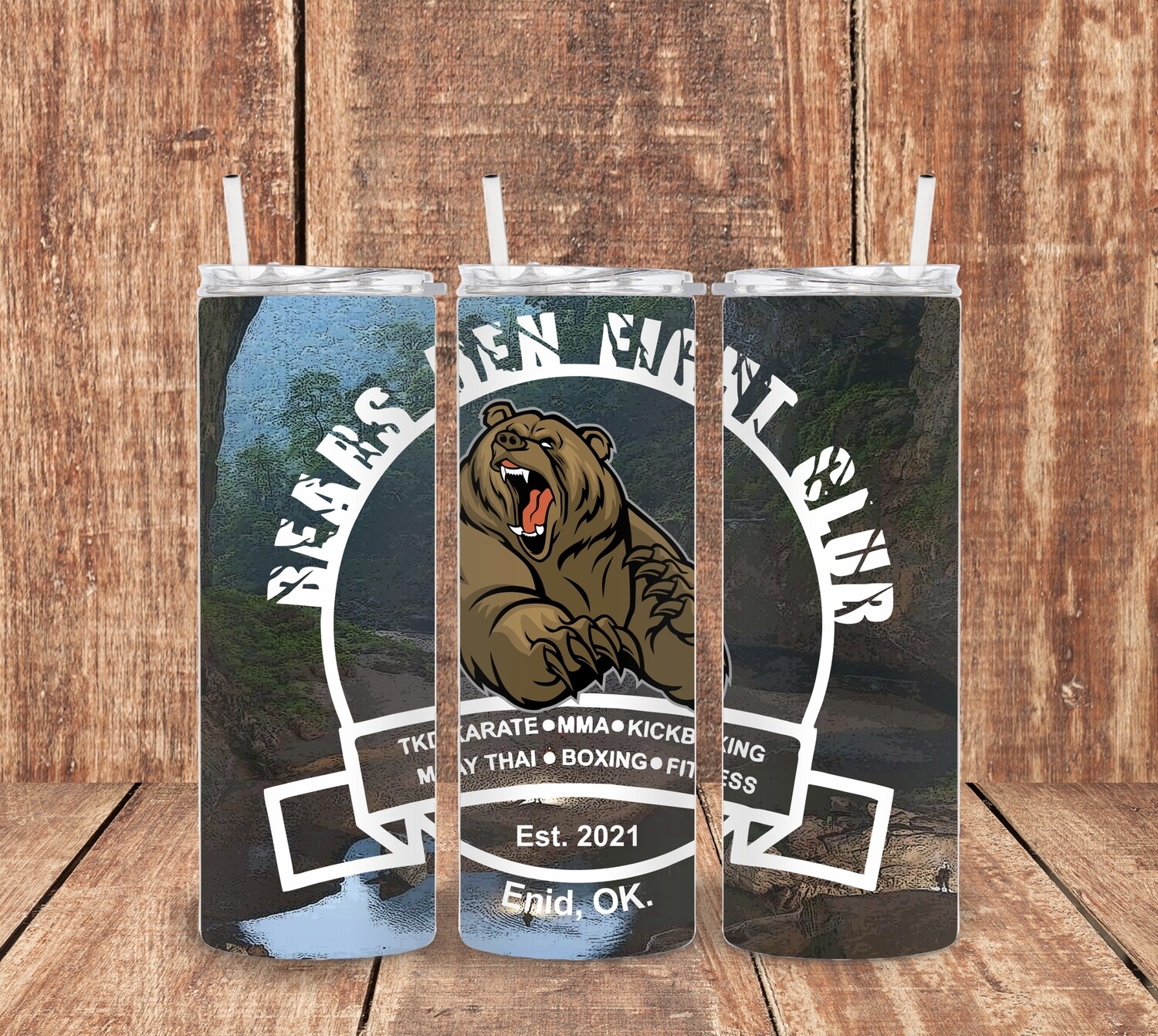 Bears Den Fight Club Tumbler