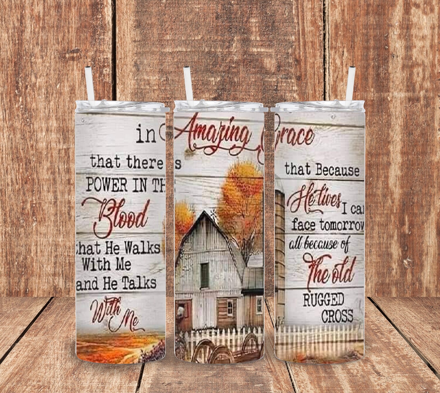 Amazing Grace Lyrics Tumbler