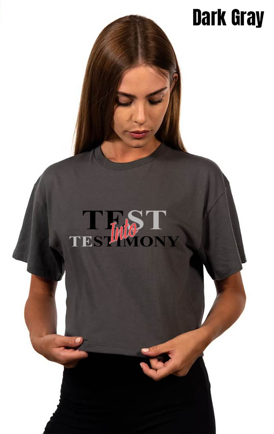 Test Into Testimony Layered Crop Top - PRE-ORDER