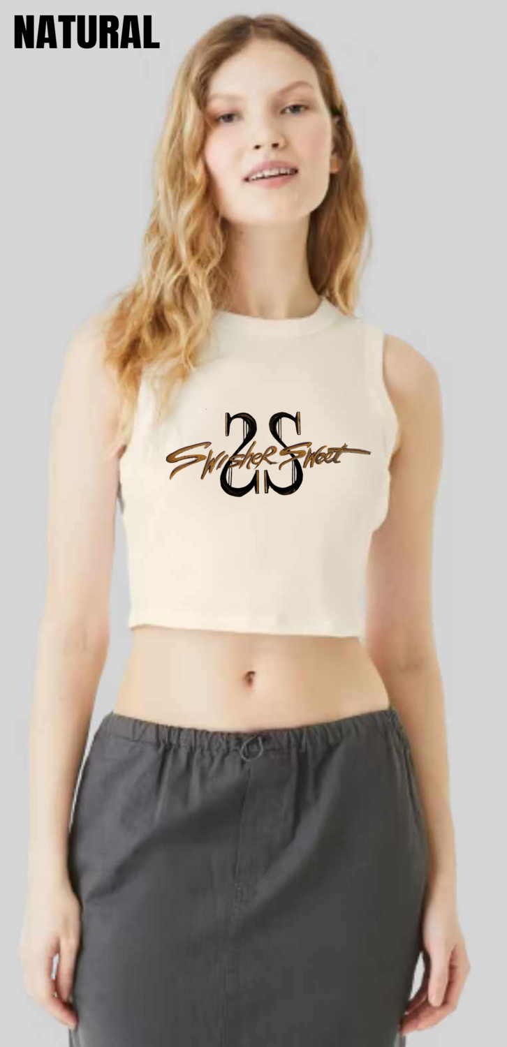 Tyson Swisher Sweet Blunt Lips Muscle Tank Crop Top - PRE-ORDER